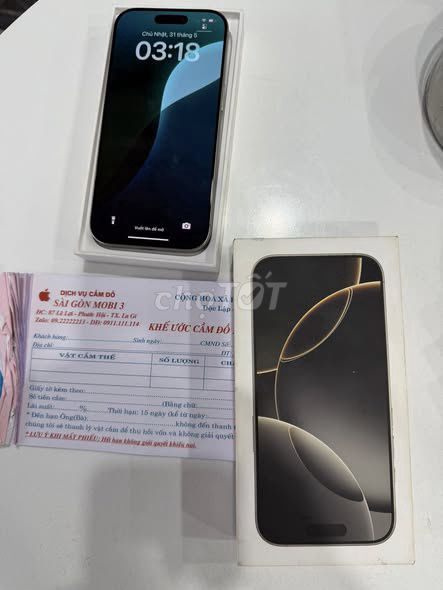 Apple iPhone 16 Pro 128GB Titan Sa Mạc. Mua bán Điện thoại tại Quận 1 Tp Hồ Chí Minh được đăng bởi Hội Đồ Điện Tử hình 1