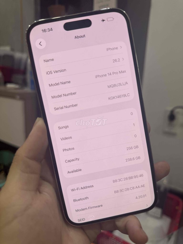 14prm mực mờ mờ nhỏ tý 256gb. Mua bán Điện thoại tại Quận 12 Tp Hồ Chí Minh được đăng bởi San San Mobile hình 1