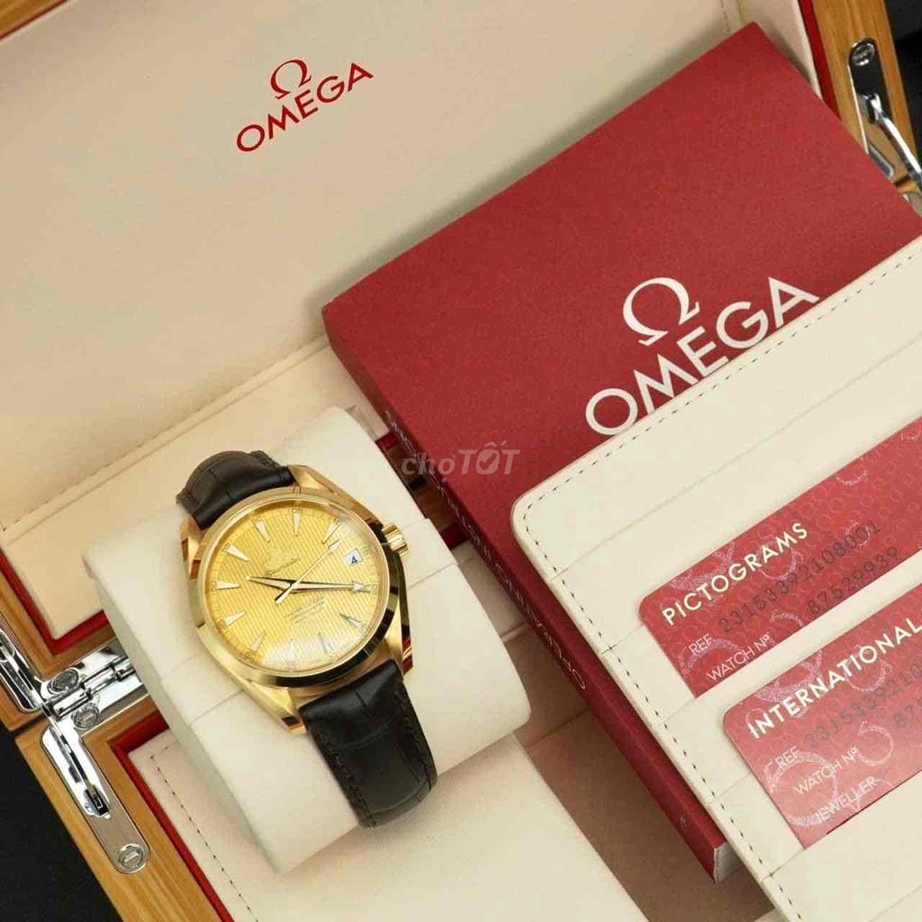 Omega Seamaster Aquaterra Vàng Khối 18k Fullset