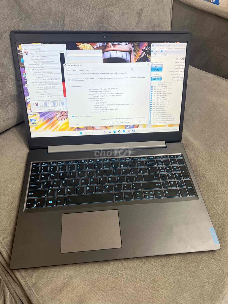 Lenovo 81LK I5-9300H 8GB/256GB SSD 1TB GTX 1050. Mua bán Laptop tại Quận Đống Đa Hà Nội được đăng bởi HQ Computer hình 1