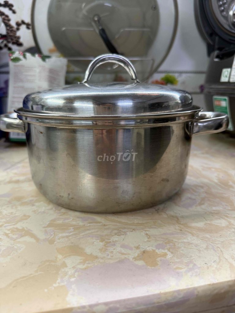 Nồi Inox 304 22cm Bạc. Mua bán Dụng cụ nhà bếp tại Quận 6 Tp Hồ Chí Minh được đăng bởi Trúc Đào hình 1