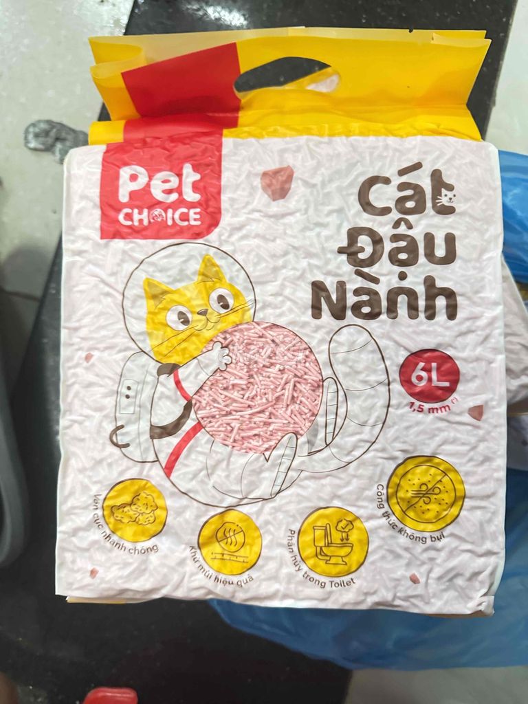 Cát vệ sinh Pet Choice Đậu nành 6L. Mua bán Phụ kiện, Thức ăn, Dịch vụ tại Quận 6 Tp Hồ Chí Minh được đăng bởi Tố Như hình 1
