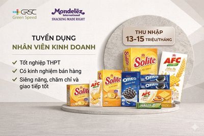 Mondelez tuyển sale thị trường