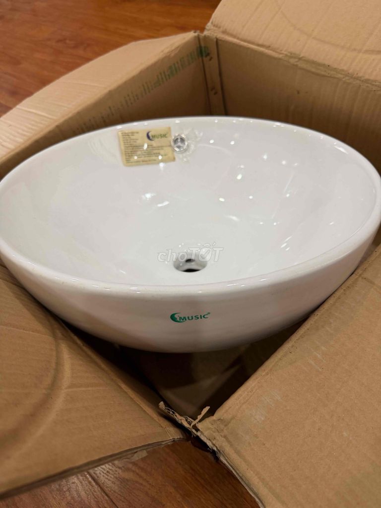 lavabo Music D-024 Sứ Trắng full box được tặng. Mua bán Thiết bị vệ sinh, nhà tắm tại Quận Bắc Từ Liêm Hà Nội được đăng bởi Nguyễn Đình Hoàn hình 1