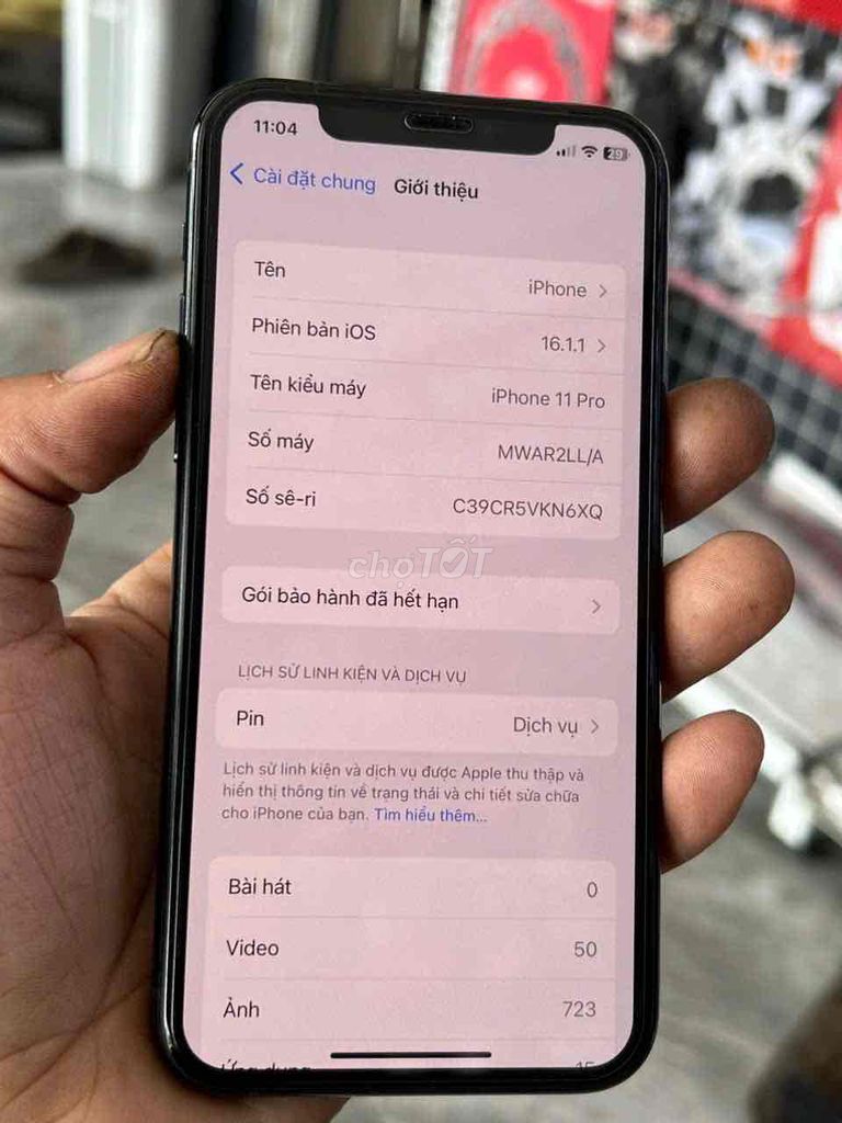 Apple iPhone 11 Pro 64GB Xám. Mua bán Điện thoại tại Thành phố Thuận An Bình Dương được đăng bởi Duy Decal hình 1