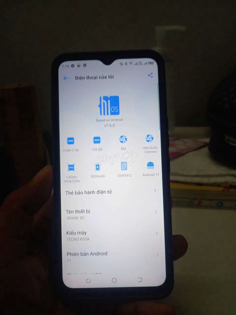 Tecno Spark 8C tốc độ quét 90hz. Mua bán Điện thoại tại Quận 8 Tp Hồ Chí Minh được đăng bởi hiến hình 1