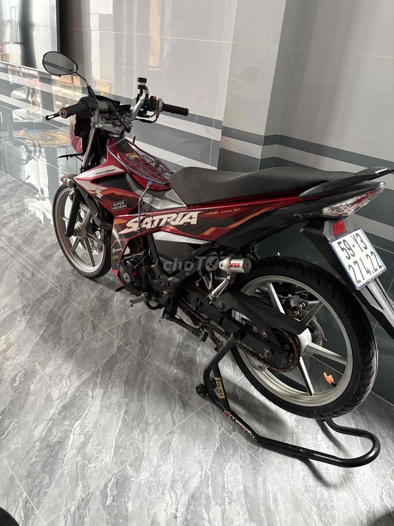 Suzuki Satria 2018 Đỏ đen. Mua bán Xe máy tại Huyện Thạnh Trị Sóc Trăng được đăng bởi Quang Trần hình 1
