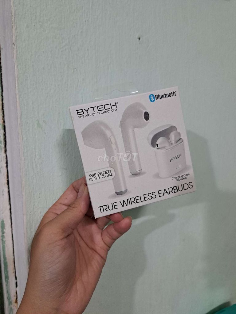 Tai nghe Bluetooth BYTECH Trắng mới 100%. Mua bán Tivi, Âm thanh tại Quận Hải Châu Đà Nẵng được đăng bởi Nguyễn hoàng long hình 1