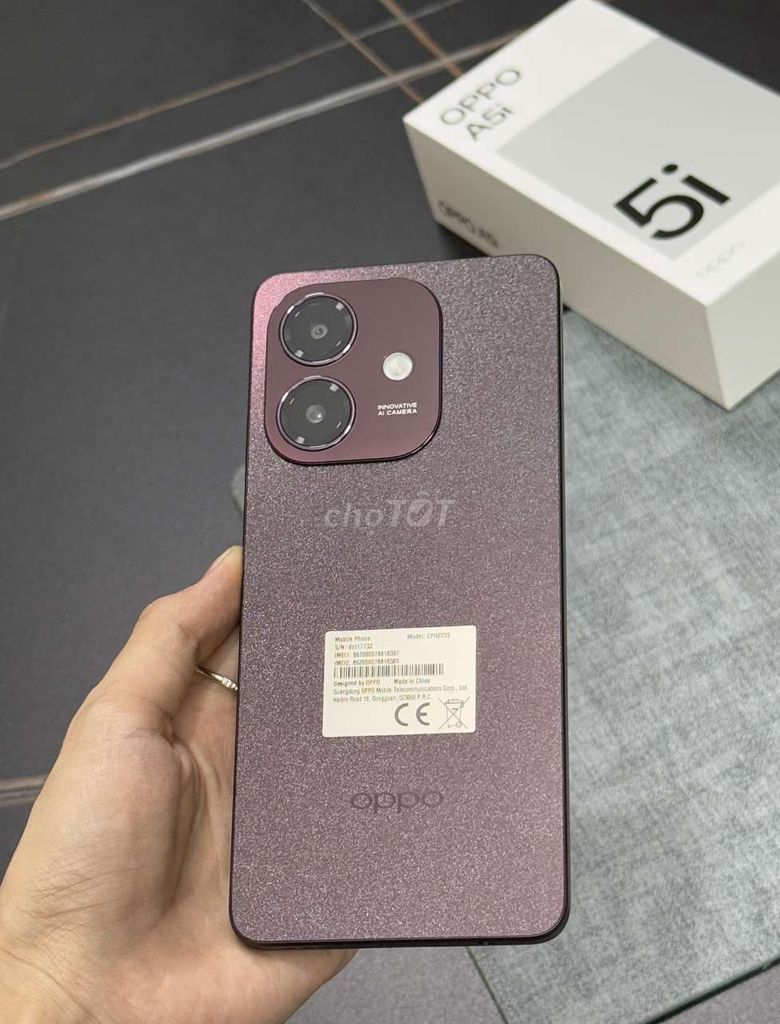 🔥 Oppo A5i 128Gb / Vừa bốc hộp / BH 12 tháng . Mua bán Điện thoại tại Quận Cẩm Lệ Đà Nẵng được đăng bởi Good Phone hình 1