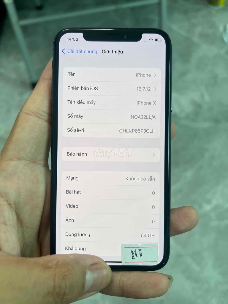 iPhone X 64GB Quốc tế LL/A Đã sử dụng. Mua bán Điện thoại tại Huyện Kim Sơn Ninh Bình được đăng bởi Keng  hình 1