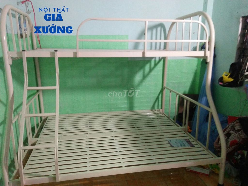 GIƯỜNG NGỦ SẮT ==== 2 TẦNG ---- MIỄN PHÍ SHIP. Mua bán Giường, chăn ga gối nệm tại Thành phố Thủ Đức Tp Hồ Chí Minh được đăng bởi Nội Thất Giá Xưởng  hình 1