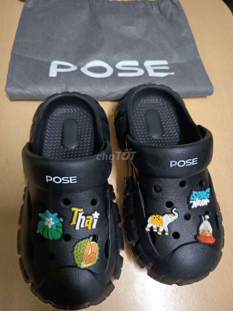 Dép Pose màu Đen size 36-37. Mua bán Giày dép tại Quận 11 Tp Hồ Chí Minh được đăng bởi Hoang Phuc hình 1