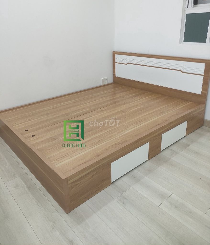 GIƯỜNG NGỦ GỖ MDF= GIƯỜNG NGỦ=GIƯỜNG CAO CẤP. Mua bán Giường, chăn ga gối nệm tại Quận Tân Phú Tp Hồ Chí Minh được đăng bởi Nội Thất Quang Hùng TD hình 1