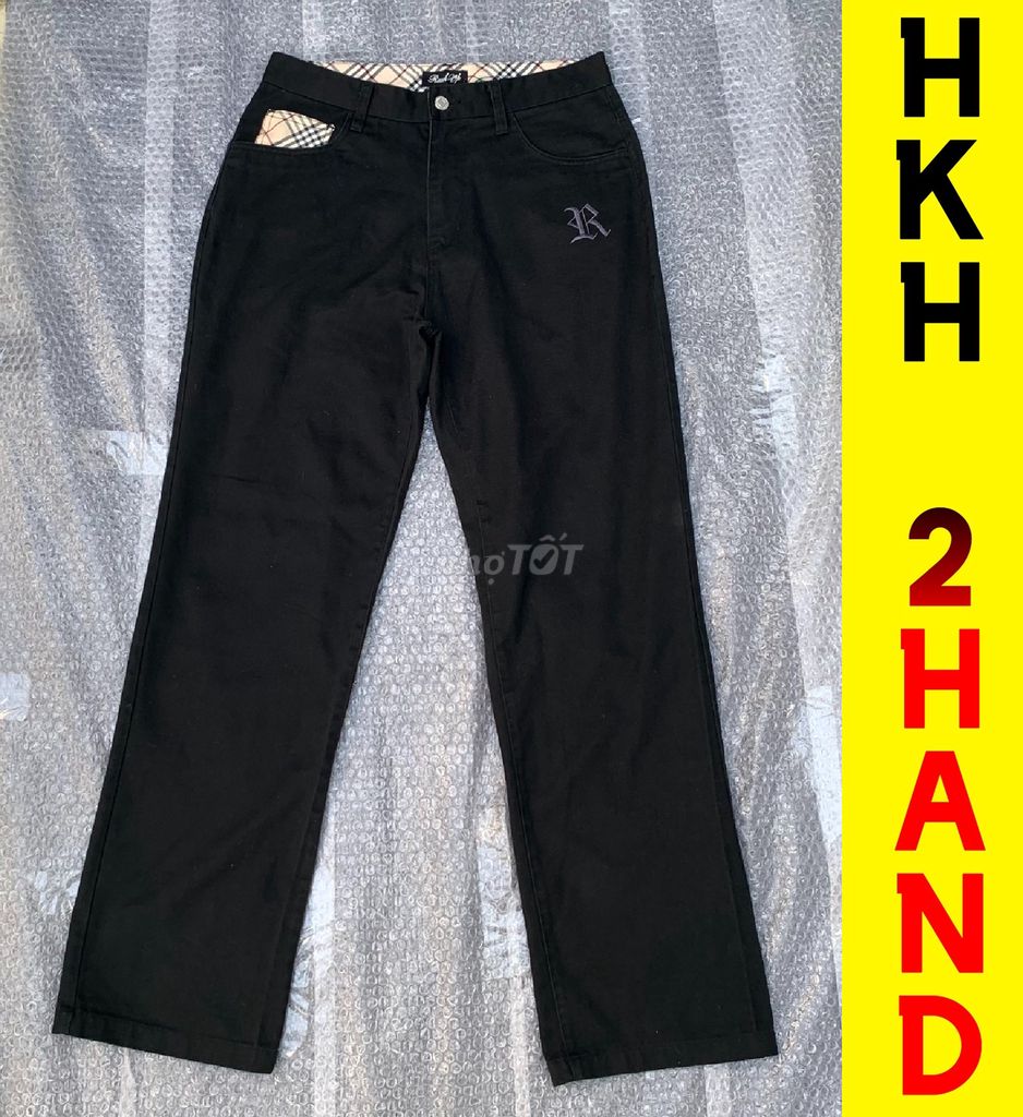 Kaki nam NHẬT xịn, đen kiểu, ống rộng, sz 31 eo 82. Mua bán Quần áo tại Quận Gò Vấp Tp Hồ Chí Minh được đăng bởi HKH Secondhand hình 2