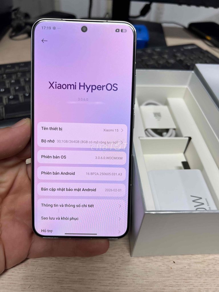 Xiaomi Mi 15 256GB Bạc Quốc tế. Mua bán Điện thoại tại Quận Hai Bà Trưng Hà Nội được đăng bởi Quốc Bảo hình 1
