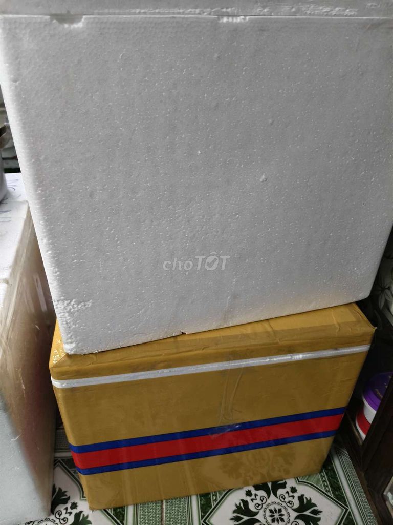 Thùng xốp Trắng 60x45x40 cm. Mua bán Nội thất, đồ gia dụng khác tại Quận 8 Tp Hồ Chí Minh được đăng bởi K hình 1