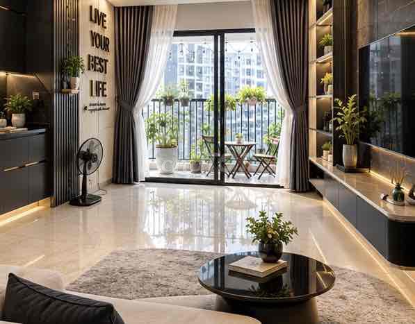 CHO THUÊ CĂN HỘ 2PN THE RIVANA – VIEW ĐẸP, FULL NỘI THẤT