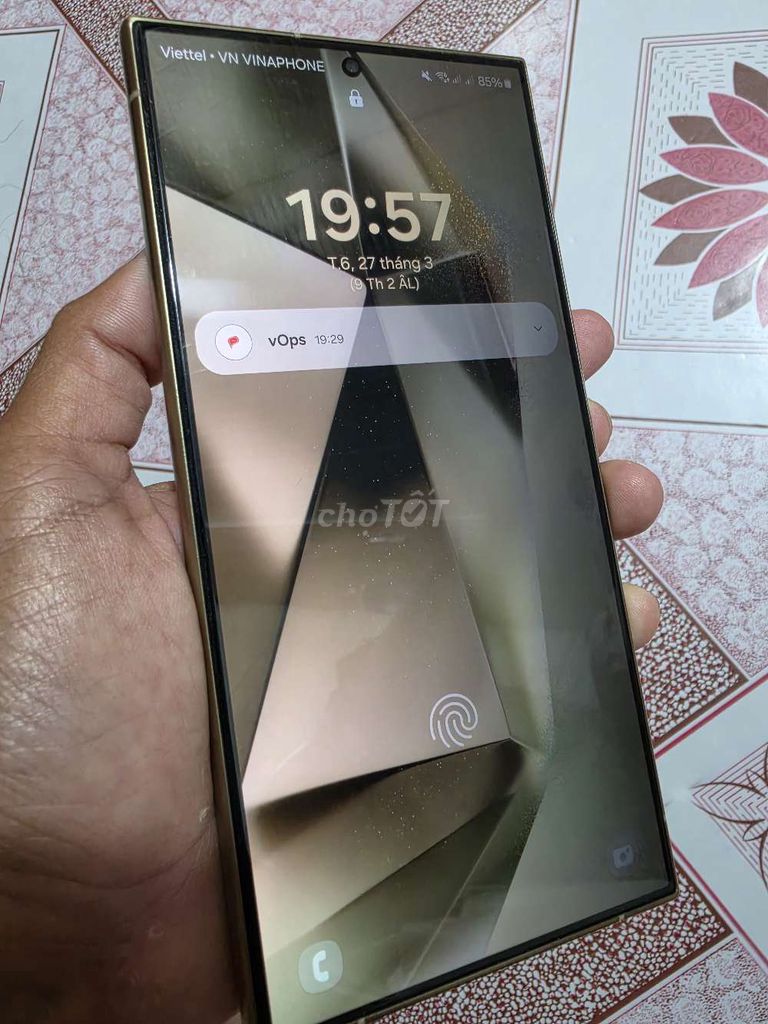 Samsung Galaxy S24 Ultra 256GB Vàng. Mua bán Điện thoại tại Huyện Chợ Mới An Giang được đăng bởi Nguyễn hình 1