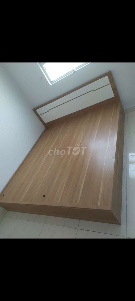 GIƯỜNG GỖ CÔNG NGHIỆP MDF 1M6*2M CÓ HỘP KÉO