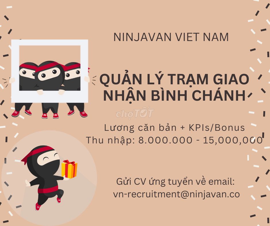 [NINJAVAN VN] QUẢN LÝ TRẠM GIAO NHẬN - BÌNH CHÁNH