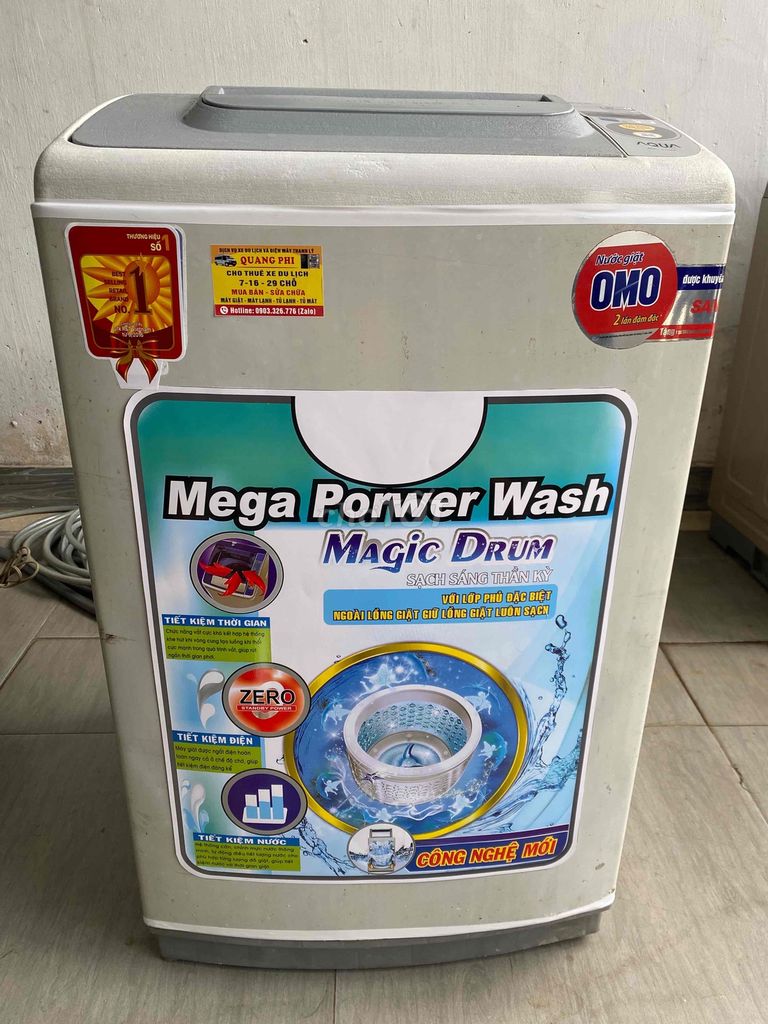 máy giặt Aqua 7.5 kg zin nguyên bo và bộ số