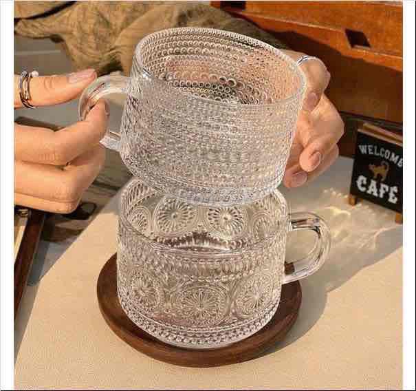 Cốc thủy tinh Vintage có quai cầm. Mua bán Dụng cụ nhà bếp tại Thành phố Hà Tĩnh Hà Tĩnh được đăng bởi Đại Lý Quang Trung hình 1