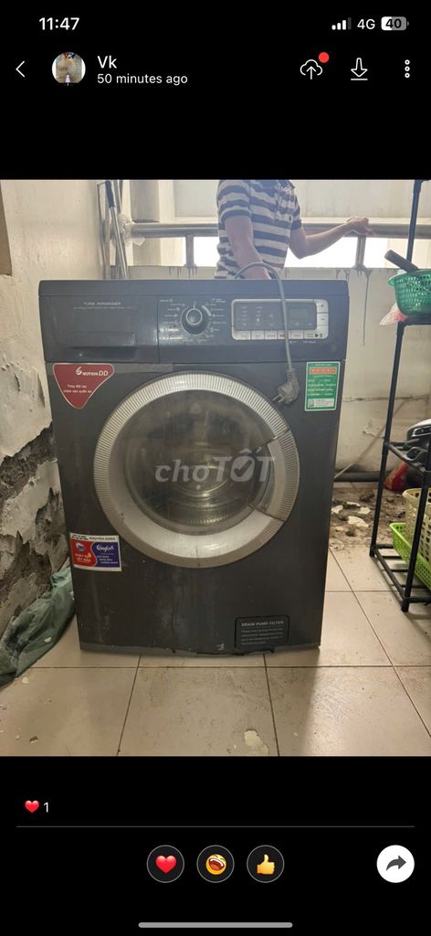 Máy giặt LG 6 Motion DD Xám. Mua bán Máy giặt tại Quận Đống Đa Hà Nội được đăng bởi Hoang Nguyen hình 1