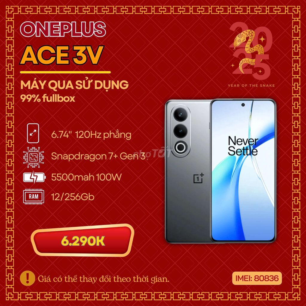 🔥Oneplus ACE 3V 12/256Gb Fullbox