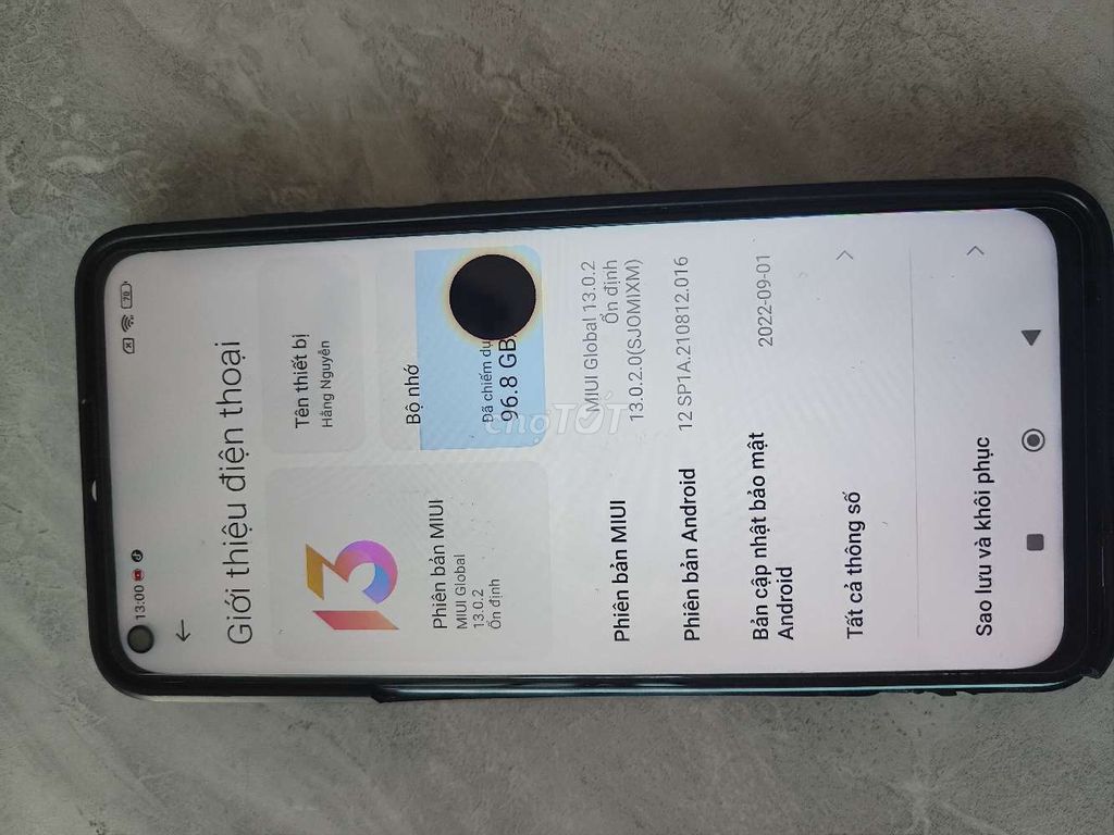 Xiaomi Redmi Note 9 128GB Xanh. Mua bán Điện thoại tại Quận 12 Tp Hồ Chí Minh được đăng bởi Trung Hậu Lê hình 1