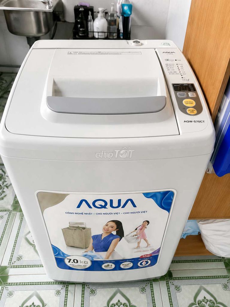 Máy giặt Aqua AQW-S70CT 7.0 kg Trắng. Mua bán Máy giặt tại Thành phố Đồng Xoài Bình Phước được đăng bởi thành hình 1