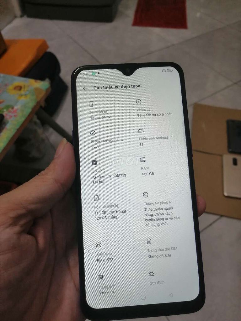 Realme 5pro Xài 2Sim,Ram 4g/128g,Chip Snap712 mạnh