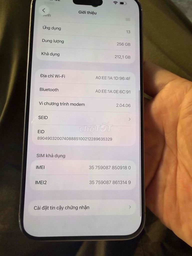 iPhone 16 Pro Max 256GB Trắng. Mua bán Điện thoại tại Quận Phú Nhuận Tp Hồ Chí Minh được đăng bởi Thanh nam hình 1