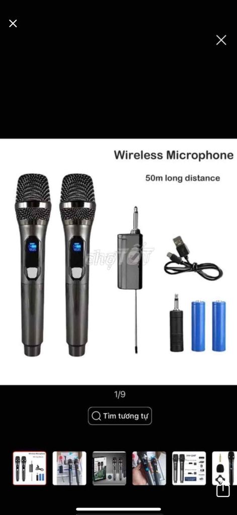 Bộ micro Karaoke không dây Hifi UHF pin sạc Lion. Mua bán Tivi, Âm thanh tại Quận Bình Thuỷ Cần Thơ được đăng bởi Lê Vũ Camera Solar hình 3