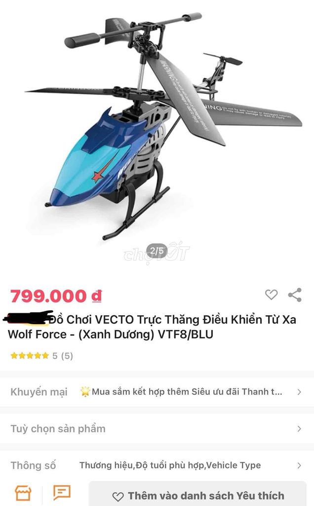Đồ chơi trực thăng điều khiển từ xa