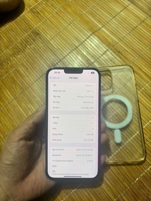 13 Pro Max 256GB ko sim máy zin full face sọc mép