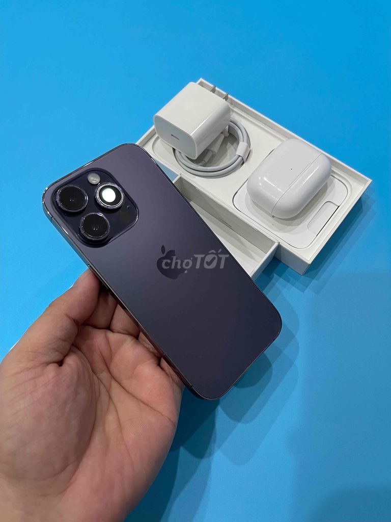 14 Pro 128G QTế Zin Áp Máy Đẹp Pin 98% Xài Kĩ Lắm. Mua bán Điện thoại tại Quận 1 Tp Hồ Chí Minh được đăng bởi Hủ Tiền May Mắn hình 1
