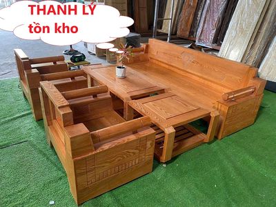 Bộ salon gỗ tự nhiên kiểu Nhật–salon thùng cao cấp. Mua bán Bàn ghế tại Quận Bình Thạnh Tp Hồ Chí Minh được đăng bởi Kho Bàn Ghế Cũ