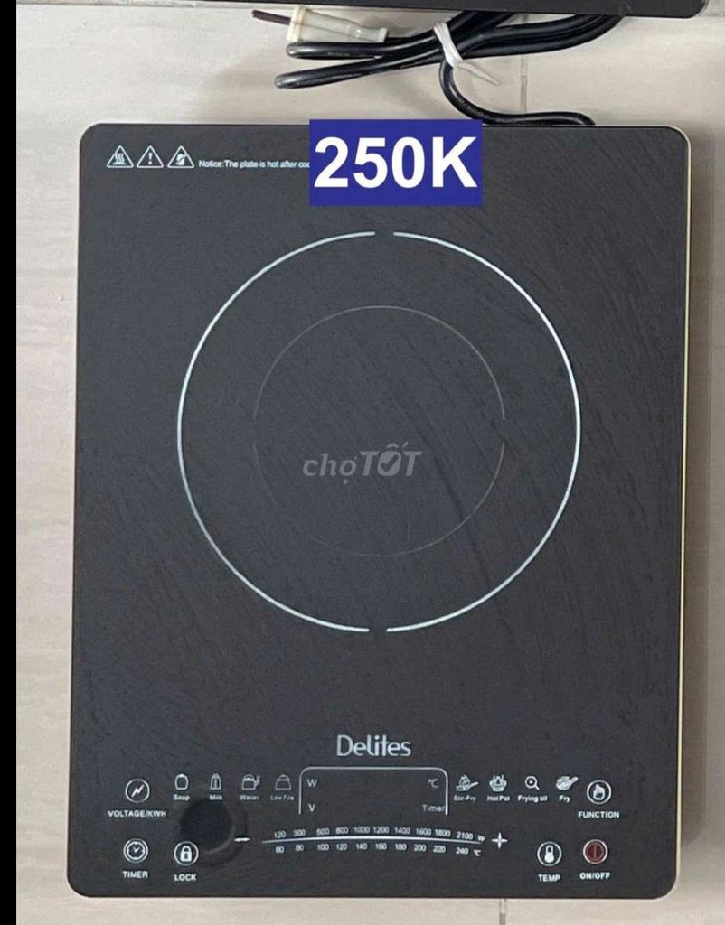 Bếp điện từ Delites Đen. Mua bán Bếp, lò, đồ điện nhà bếp tại Thành phố Thủ Đức Tp Hồ Chí Minh được đăng bởi Hai Lúa hình 1