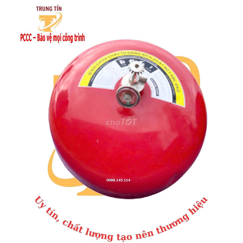 Bình chữa cháy tự động 6kg bột ABC. Mua bán Nội thất, đồ gia dụng khác tại Quận Bình Thuỷ Cần Thơ được đăng bởi Công ty Trung Tín PCCC hình 1