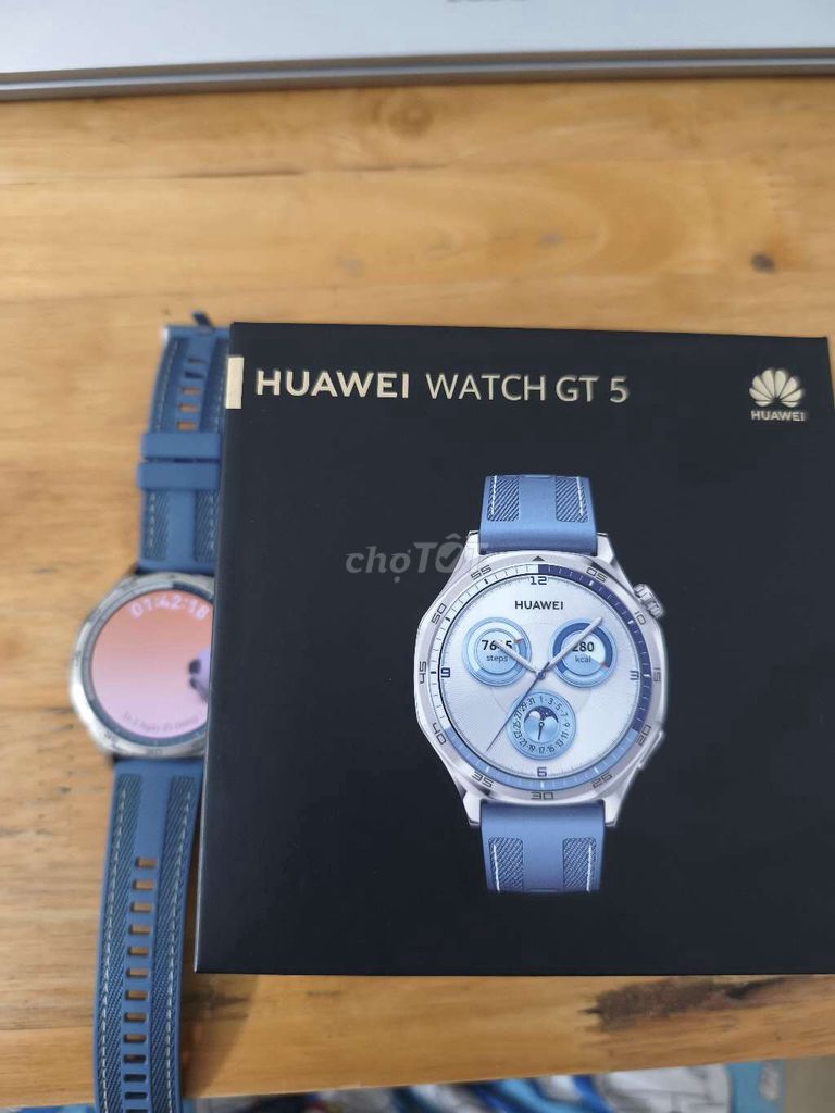 Huawei Watch GT 5 Xanh Đã qua sử dụng. Mua bán Thiết bị đeo thông minh tại Quận Hải Châu Đà Nẵng được đăng bởi Khang hình 1