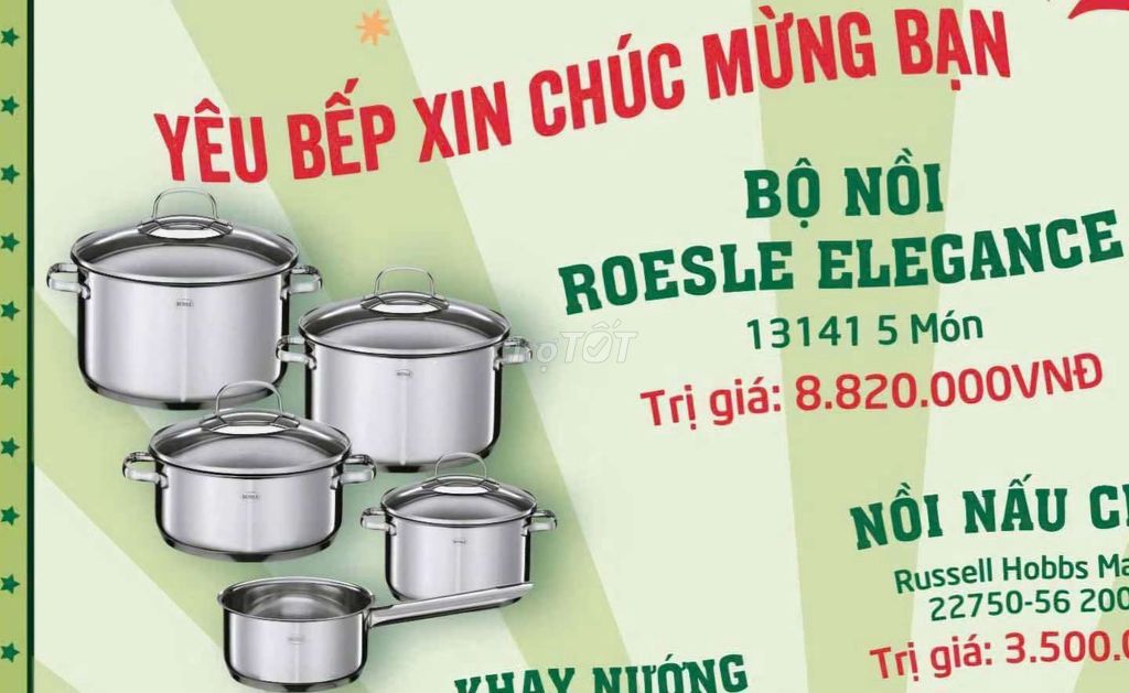 Bộ nồi inox của Đức