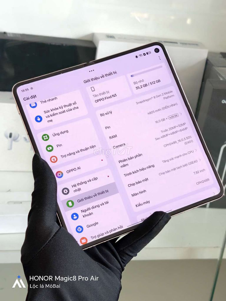 Oppo Find N3 512GB Vàng. Mua bán Điện thoại tại Thành phố Đà Lạt Lâm Đồng được đăng bởi Lộc Lá Mô Bai hình 1