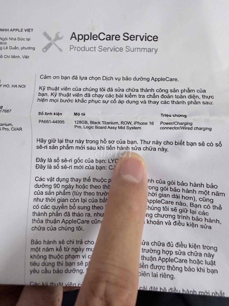 Apple iPhone 16 Pro 128GB Đen full box. Mua bán Điện thoại tại Quận Hà Đông Hà Nội được đăng bởi hoàng hình 1