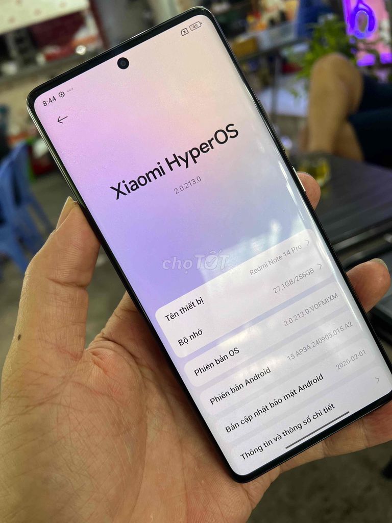 Xiaomi Redmi Note 14 Pro 5G 256GB Đen. Mua bán Điện thoại tại Quận Bình Tân Tp Hồ Chí Minh được đăng bởi nguyễn sang  hình 1
