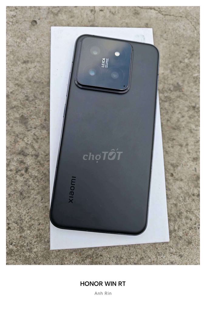 Xiaomi 14 12GB/256GB Đen Fullbox. Mua bán Điện thoại tại Quận Bình Tân Tp Hồ Chí Minh được đăng bởi Phạm Vôn hình 1