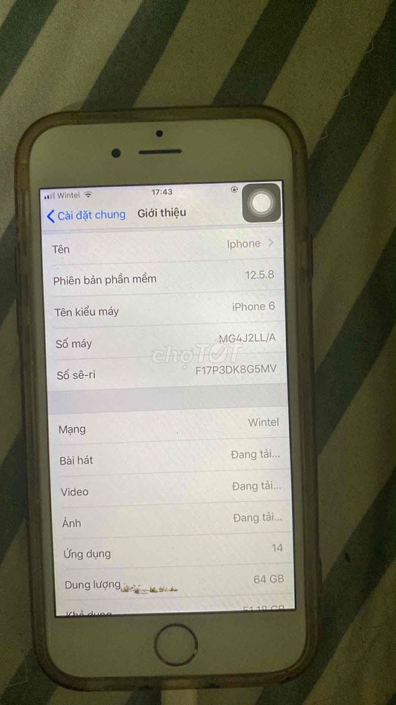 Apple iPhone 6 64GB Vàng. Mua bán Điện thoại tại Thị xã Phú Thọ Phú Thọ được đăng bởi Dũng Mai hình 1