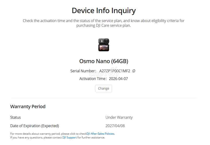 DJI Osmo Nano 64gb bảo hành dài. Mua bán Máy ảnh, Máy quay tại Huyện Thường Tín Hà Nội được đăng bởi Ngô Xuân Long hình 1