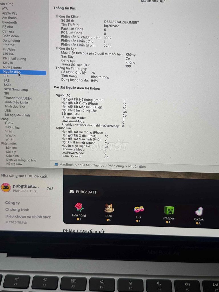 Apple MacBook Air M1 8GB/256GB. Mua bán Laptop tại Huyện Thanh Trì Hà Nội được đăng bởi Nguyễn Thế Thanh hình 1