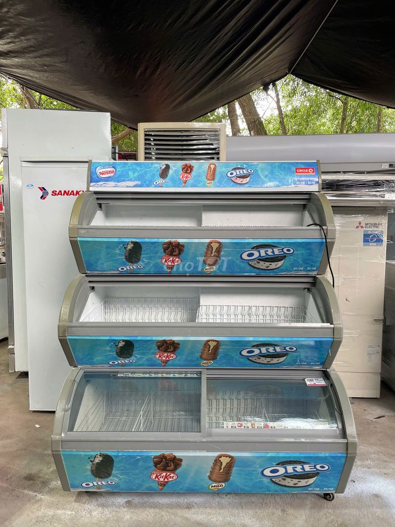 Tủ đông trưng bày kem kính cong 3 tầng. Mua bán Tủ lạnh tại Huyện Bình Chánh Tp Hồ Chí Minh được đăng bởi TRỌNG PHÚC hình 1