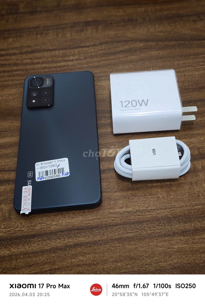 Redmi Note 11 Pro Plus 5G 8/128 sạc 120w có COD. Mua bán Điện thoại tại Quận Hoàng Mai Hà Nội được đăng bởi Trần Ngọc Hiếu hình 1